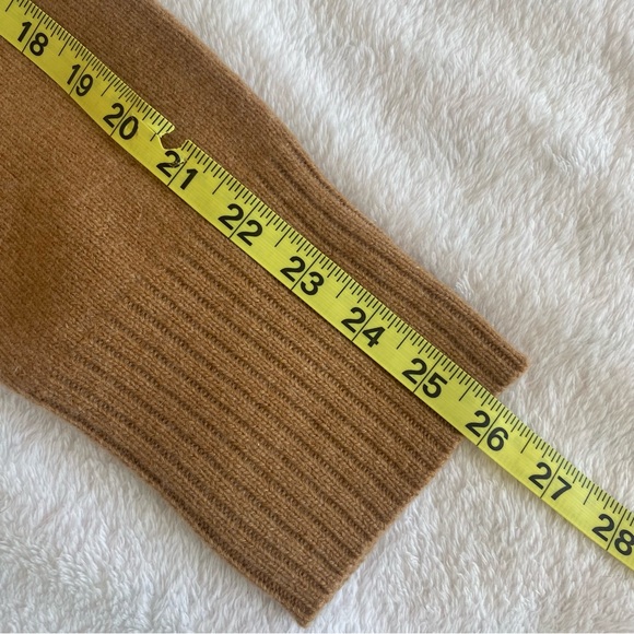 Unsubscribed Cashmere Carmel Button-Up Oversized Cardigan | M - Picture 10 of 11